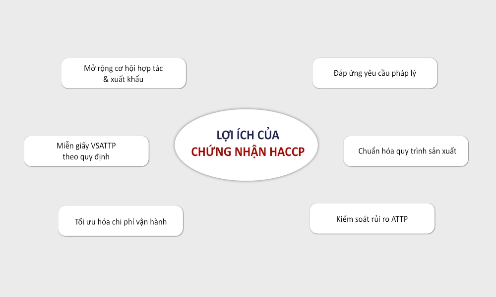 Lợi ích chứng nhận haccp